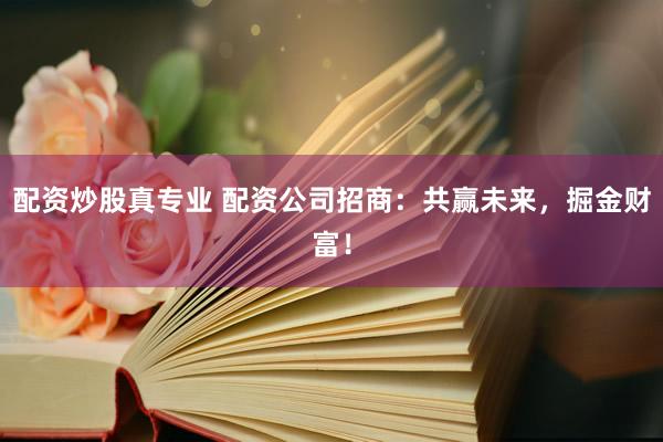 配资炒股真专业 配资公司招商：共赢未来，掘金财富！