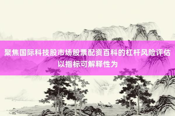 聚焦国际科技股市场股票配资百科的杠杆风险评估以指标可解释性为