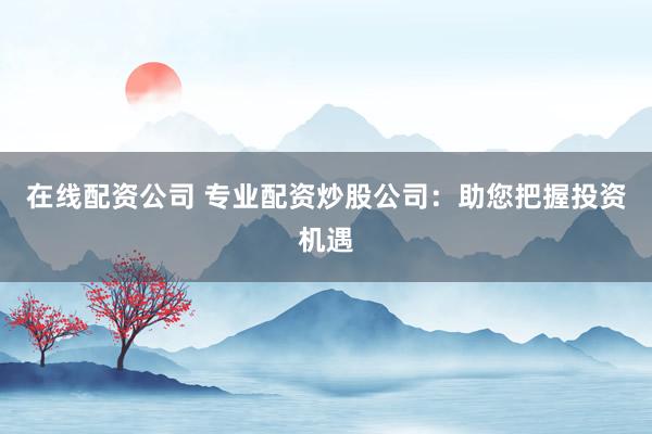 在线配资公司 专业配资炒股公司：助您把握投资机遇
